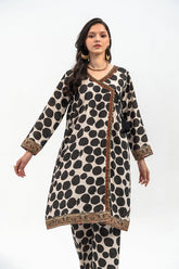 2-PC Printed Raw-Silk Shirt with Trouser CNP-3-242